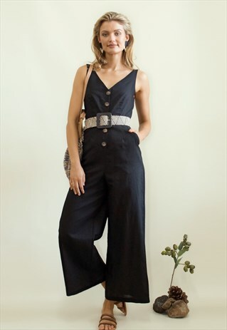 ELVA LINEN JUMPSUIT