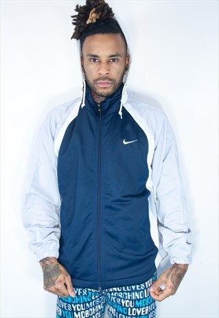 NIKE VINTAGE HOODIE BLUE