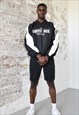 VINTAGE ADIDAS WHITE SOX BASEBALL JACKET IN BLACK AND WHITE