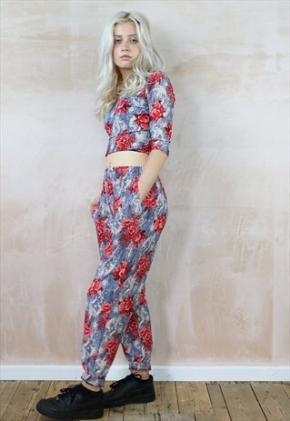 ROCK THE ROSES PRINT TRACK SUIT