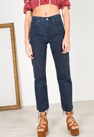 VINTAGE 80'S LEVI'S CUT OFF /AVELINAS REWORK/ S0166