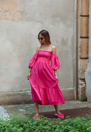 PENELOPE DRESS FUCSIA