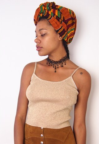 GOLDEN KNIT CROP TOP