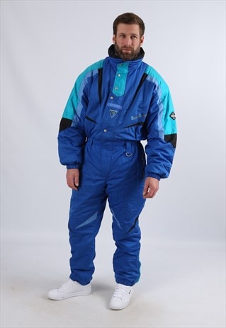 VINTAGE SKISS FULL SKI SUIT SNOW SPORTS UK L 44" (53S)