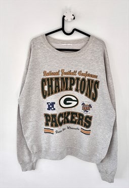 Vintage greenbay packers NFL 1997 sweatshirt grey medium 