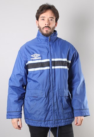 VINTAGE UMBRO PADDED PUFFER COAT MEDIUM