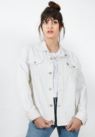 VINTAGE 80S CLASSIC LEVI'S BASIC DENIM JACKET / S8874