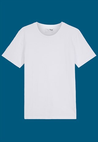 MEN'S BASIC WHITE TEE IN ORGANIC COTTON