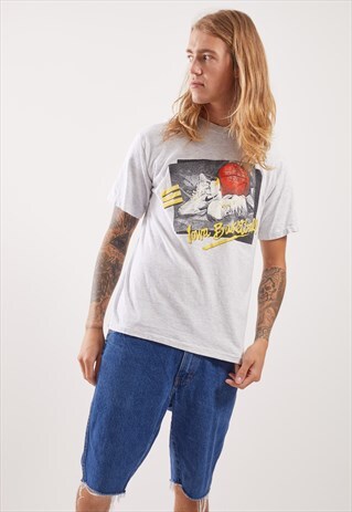VINTAGE IOWA BASKETABALL GRAPHIC T-SHIRT