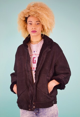 VINTAGE 90'S SHEARLING JACKET