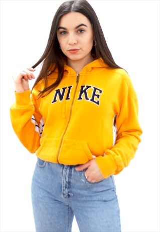 90'S RETRO ORANGE ZIP-UP HOODIE