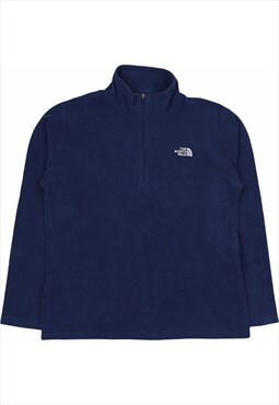 The North Face 90's Spellout Quarter Zip Fleece Sweatshirt L