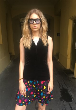 VINTAGE 90' BEAUTIFUL COOL BUBBLES PATTERNED SKIRT
