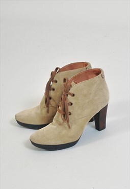 Vintage 00s suede leather ankle boots