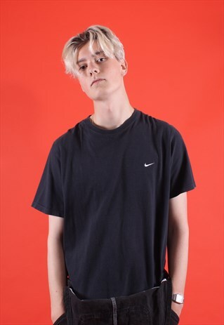 FADED BLACK NIKE EMBROIDERED TEE