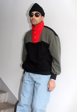 Vintage 90sConverse All Star Zip Up Fleece Jumper XL