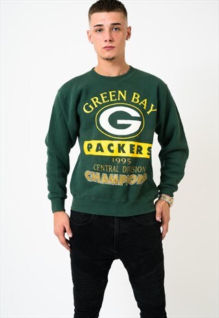 VINTAGE 1995 LEE SPORT GREEN BAY PACKERS NFL SWEATSHIRT