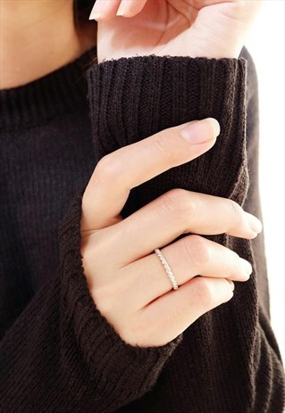 STACK TWISTED ROPE STERLING SILVER RING