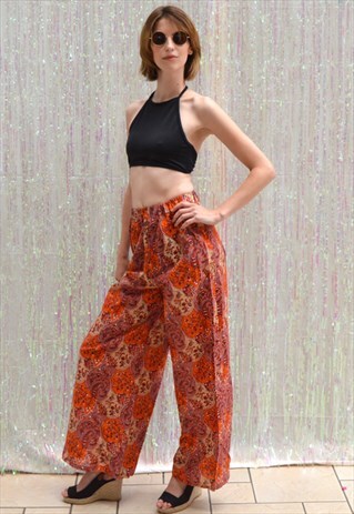 SCARLET SUNSET FESTIVAL TROUSERS