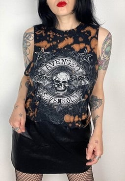 Avenged Sevenfold Reworked bleached distressed band Shirt