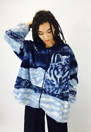 WOLF TEDDY BEAR FLEECE JACKET
