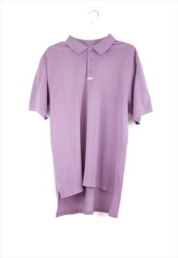 Vintage Adidas Polo Shirt in Purple L