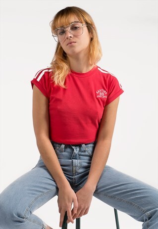 SHORT SLEEVE "NEW YORK" RED TOP