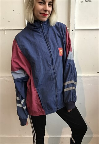 VINTAGE 90' OLDCHOOL UNISEX COOL PURPLE JACKET
