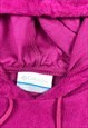 VINTAGE COLUMBIA FLEECE HOODIE HOT PINK LARGE BV16612