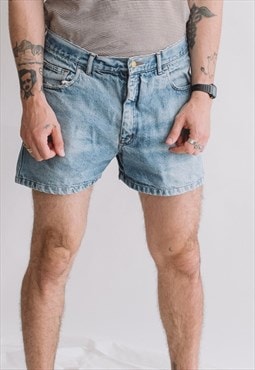 Vintage 90s Mini Denim Men Shorts
