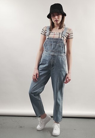 VINTAGE 90'S MID-BLUE GAP DUNGAREES