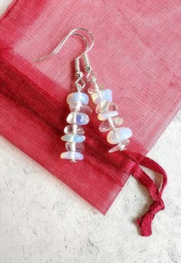 Handmade Opalite Gemstone Drop Earrings