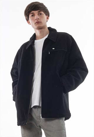 lacoste coat black