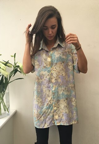 CRAZY PATTERN OVERSIZED RETRO VINTAGE UNISEX FESTIVAL SHIRT
