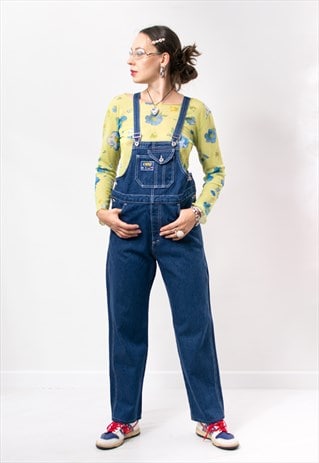 Vintage 90's denim overalls maternity jumpsuit dungarees