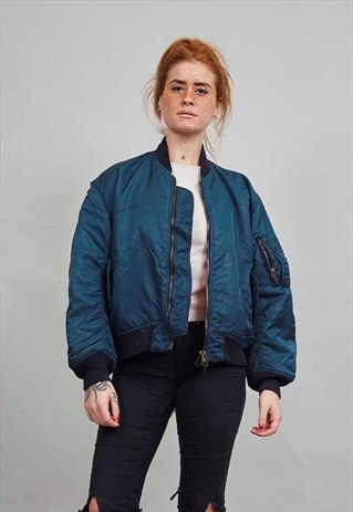 VINTAGE CLASSIC M1 BLUE 90'S BOMBER JACKET