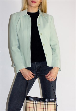 VINTAGE 90'S MINT GREEN JACKET / BLAZER