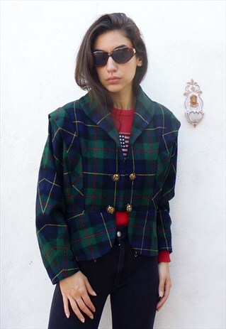 VINTAGE 80'S TARTAN JACKET