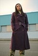 Y2K VINTAGE RARE NOS VERSACE PURPLE TRENCH COAT