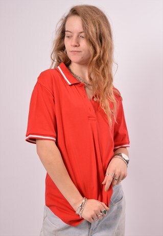 VINTAGE KAPPA POLO SHIRT SLIM FIT RED