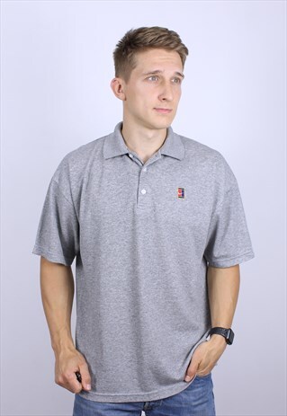 VINTAGE POLO NIKE MENS LOGO T-SHIRT TOP