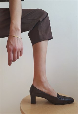 BALENCIAGA BROWN PUMPS