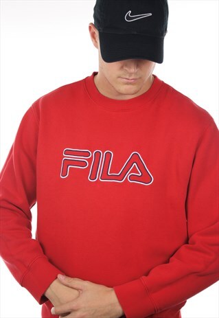 VINTAGE FILA SPELL OUT SWEATSHIRT JUMPER
