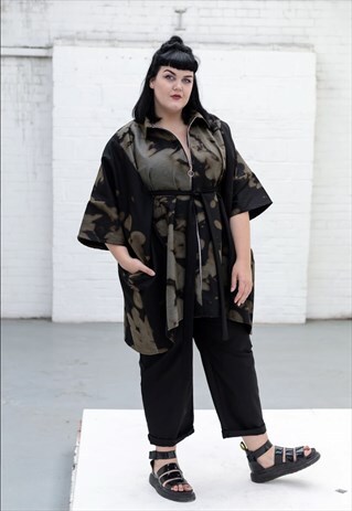 SACK SMOCK- ACID BLACK