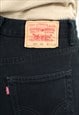 LEVI'S VINTAGE DENIM SHORTS IN BLACK CUT OFF