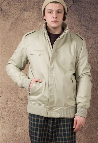 VINTAGE, DOPE, CLASSIC REAL LEATHER BOMBER JACKET