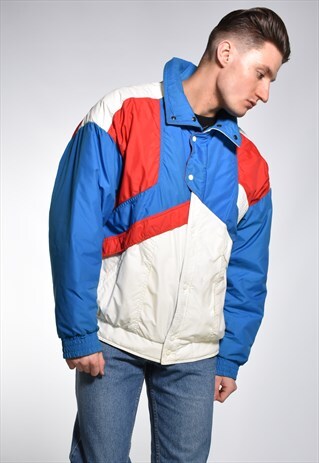 VINTAGE 90S COLOUR BLOCK SKI JACKET