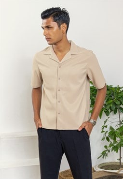 Cordaro Cuba - Sand Rib Texture Cuba - Cuban Shirt For Men