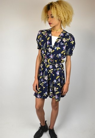VINTAGE 90'S FLORAL PRINT PLAYSUIT