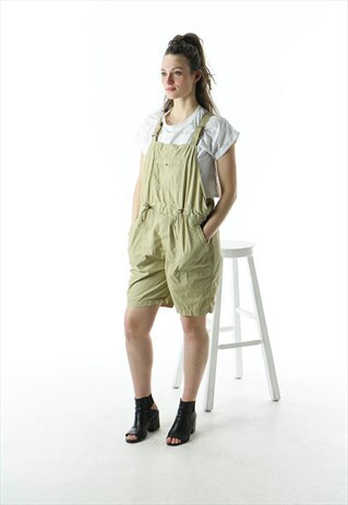 CARGO BEIGE OVERALL / SHORT CREAM OVERALLS
